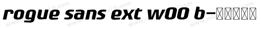 rogue sans ext w00 b字体转换